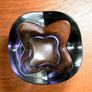 Mid Century Purple Glass Bowl Image 3