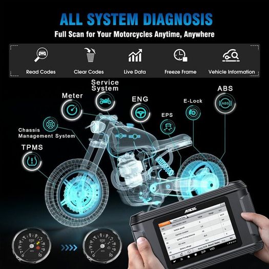 ANCEL MT510 for HARLEY Motorcycle Diagnostic Scan