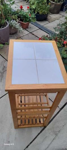 Tiled Kitchen Trolley