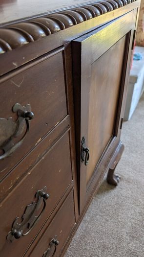 Antique sideboard buffet