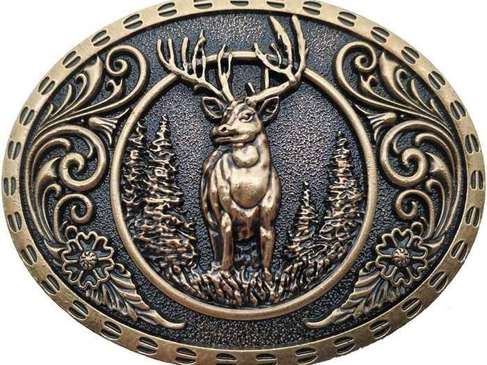 NEW SALE | Wild Stag Belt Buckle Bronze Deer Buckles