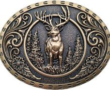 NEW SALE | Wild Stag Belt Buckle Bronze Deer Buckles