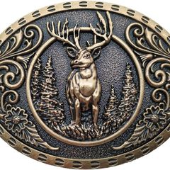 NEW SALE | Wild Stag Belt Buckle Bronze Deer Buckles