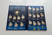 Album of 20 coins | 10 years of euro coins | proof quality set with Swarovski crystals