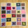 Hand Knit Patchwork Baby Blanket Image 2