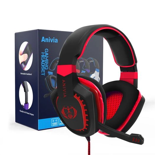 Gaming Headset Noise Isolating Overear Headphone with Mic.Volume Control Bass Surround Video Game for PC PS4 PS5 XBOX