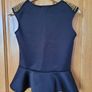 Savida Black Studded Peplum Top Image 3