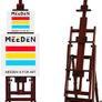 Versatile Studio H-Frame Easel - All Media Adjustable Beech Wood Studio Easel, Painting Floor Easel Stand, Movable and Tilting Flat Available MULTIPLE COLOURS AVAILABLE, SEE PHOTOS (FREE POSTAGE) Image 2