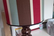 Table lamp  (Teal red brown)
