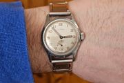 Vintage 1940s Swiss Made Neutral Military Watch Mechanical Wind up Rare Collectable