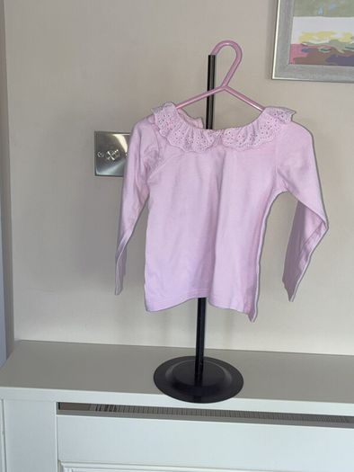 babyBaby Girls Pink & White Floral Dungarees & Long-Sleeved Top from Dunnes Stores