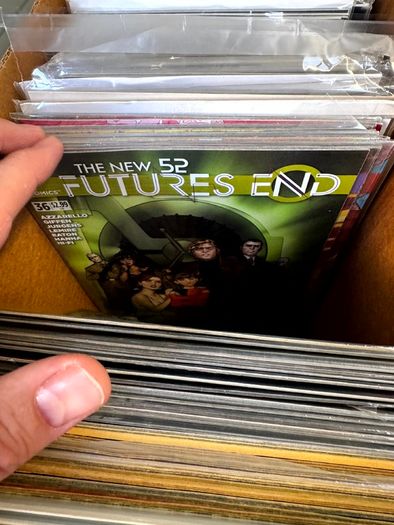 DC Long Comic Box w 250 comics for Sale