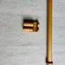 Trinity Wood Modern Oak Curtain Pole Image 3
