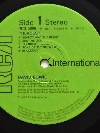 David Bowie Vinyl Record