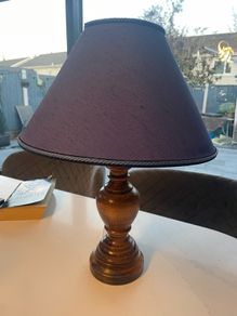 Wooden Lamp with shade