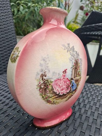 Lovely Vintage 1940's moon flask Vase