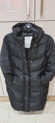Girls M&S coat black age 10/11