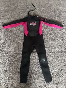 Children wetsuit TWF Turbo Kids 2.5mm Pink Full Wetsuit