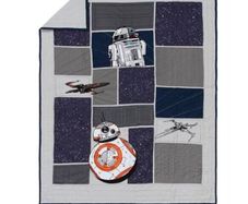Pottery barn star wars throw and pillow case