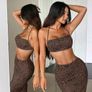 Animal print Halter Top And Skirt Set, size 10 Image 4