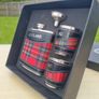 This is a classic Scottish hip flask gift set Image 5