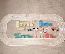 Wooden Road Set 70 Pieces