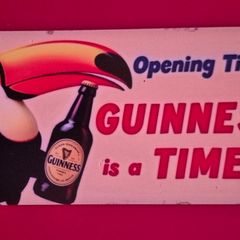 Vintage Style wooden sign,  Guinness time !