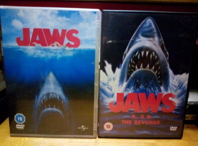 Jaws 1 2 3 4 Dvd Bundle Complete Collection Shark Thrillers