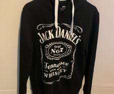 Jack Daniel's Label Pullover Black Hoodie
