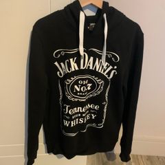 Jack Daniel's Label Pullover Black Hoodie