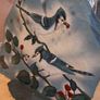 Blue Jay Pair - original painting on slate Image 2
