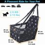 Waterproof Pet Dog Car Seat Booster Carrier with Seat Belt Harness and Headrest Strap for Puppy Cat MULTIPLE COLOURS AVAILABLE (FREE POSTAGE) Image 7