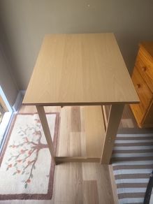 light oak coloured computer desk