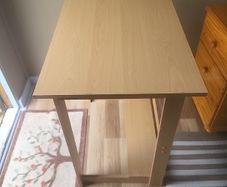 light oak coloured computer desk