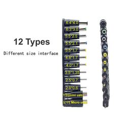 12 in 1 USB 5V to DC Power Cable Universal USB to DC Jack Charging Cable Power Cord Plug Connector Adapter 5.5 x 2.5mm Plug