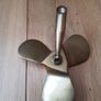 Vintage Nautical Brass Ships Propeller Desks Pen Holder ( Paper Weight  ) Image 4