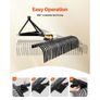 Tow Behind Dethatcher, 1525mm Tow Dethatcher with 32 Steel Tines, 3-Point Lawn Dethatcher Rake with Attachments for Tractor, Landscape Rake for Garden, Farm, Grass Image 3