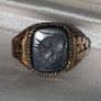 Vintage 9ct Gold Mens Signet Ring Image 7