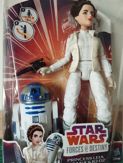 Star Wars Forces of Destiny  Princess Leia & R2-D2 Set
