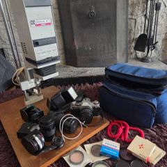 Canon AE 1 + accessories + enlarger