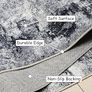 Modern Abstract Area Rug 200x300cm Washable Living Room Rug Non-slip Soft Carpet Short Pile Faux Wool Boho Art Floor Carpet for Living Room Bedroom Home Office Dining Room Kitchen Decor, Gery Image 4
