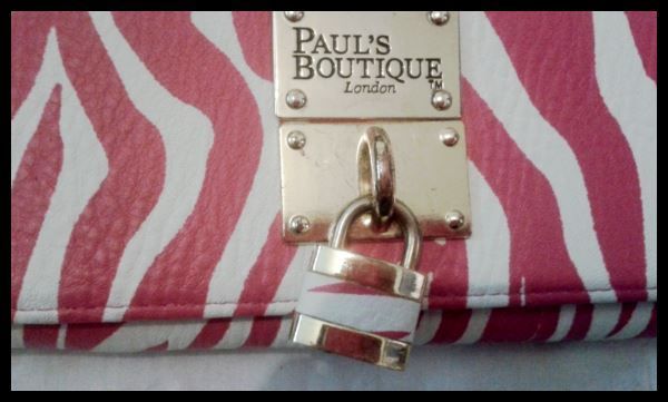 2 x "Pauls Boutique" Purse / Wallet /Clutch Bags both with Hidden Gold Chain Shoulder / Wrist Strap.