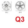Audi A3, Q3, Q5  Alloy Wheel Star Centre Cap. (Multiple Items Can Be Added For Delivery) Image 6