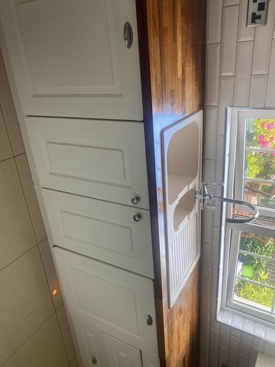 kitchen with walnut worktop