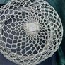 Vintage Aluminium Wooven Basket Image 4