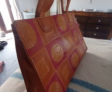 80s genuine leather bag