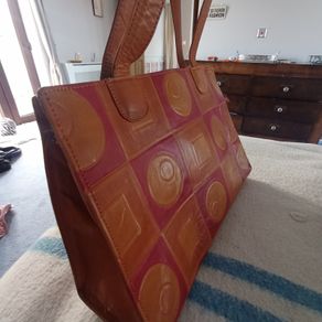 80s genuine leather bag