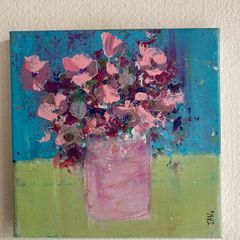 Original Abstract Painting Floral Art Contemporary irish  Art