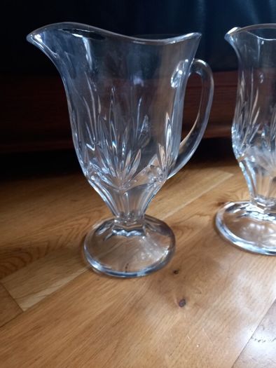 crystal vase x2