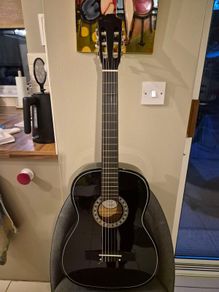 Black Classical Acoustic Guitar